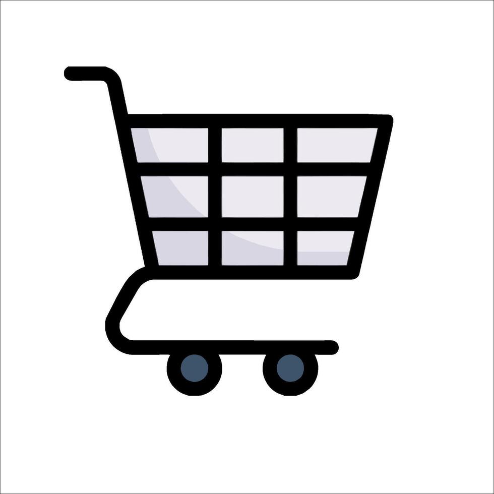 Shopping cart icon vector