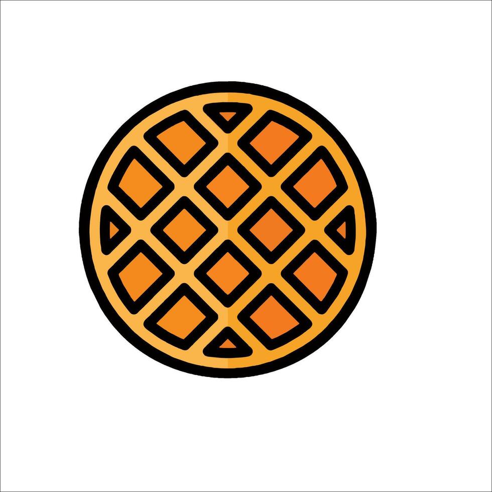 Waffle icon illustration vector