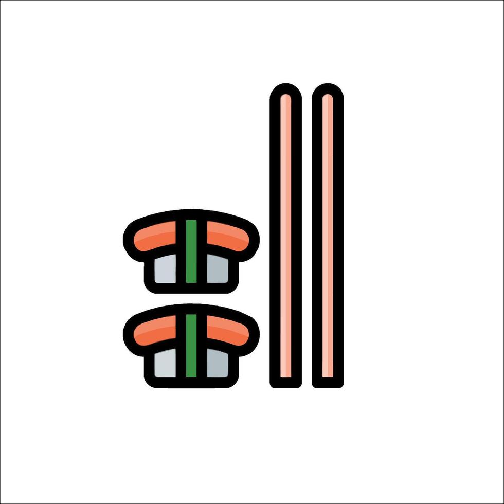 Sushi icon illustration vector