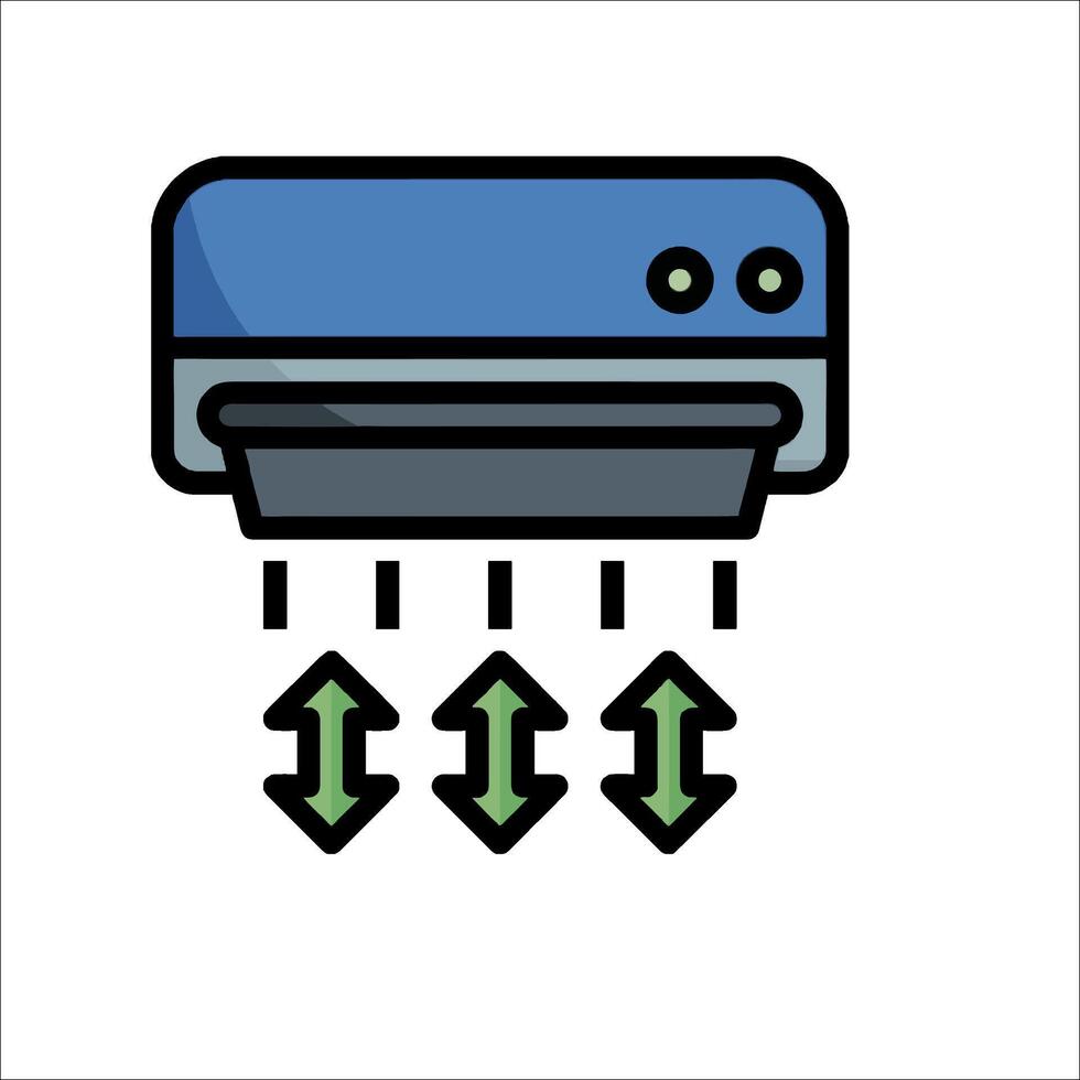 Air conditioner icon illustration vector