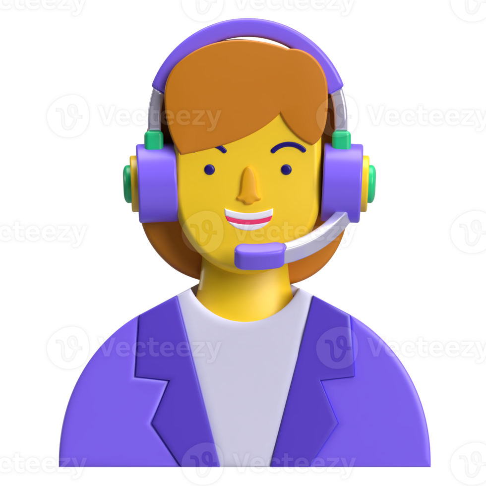Female Customer Support Icon png