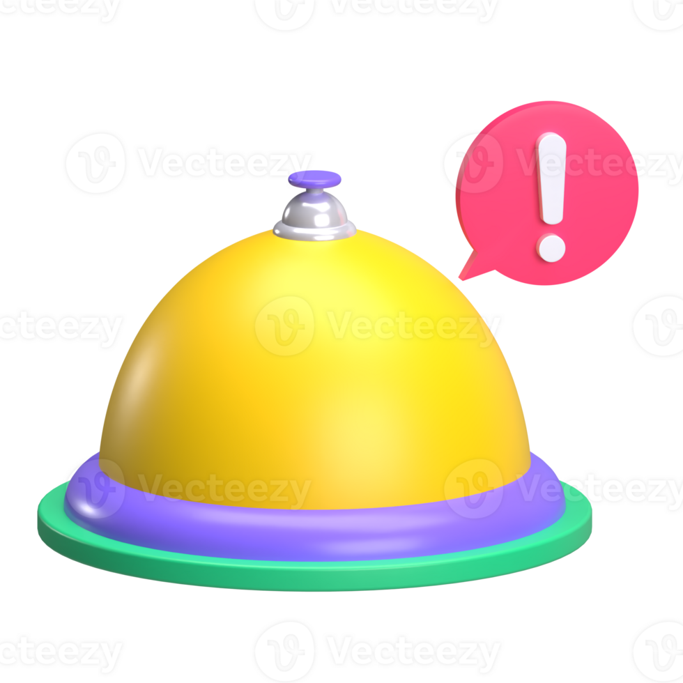 Service Bell 3D Icon png