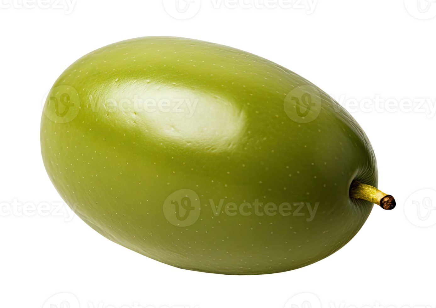 Green olive isolated on transparent background png
