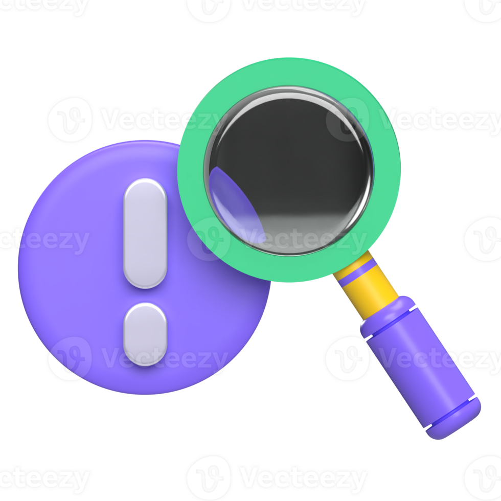 Magnifying Glass 3D Icon png