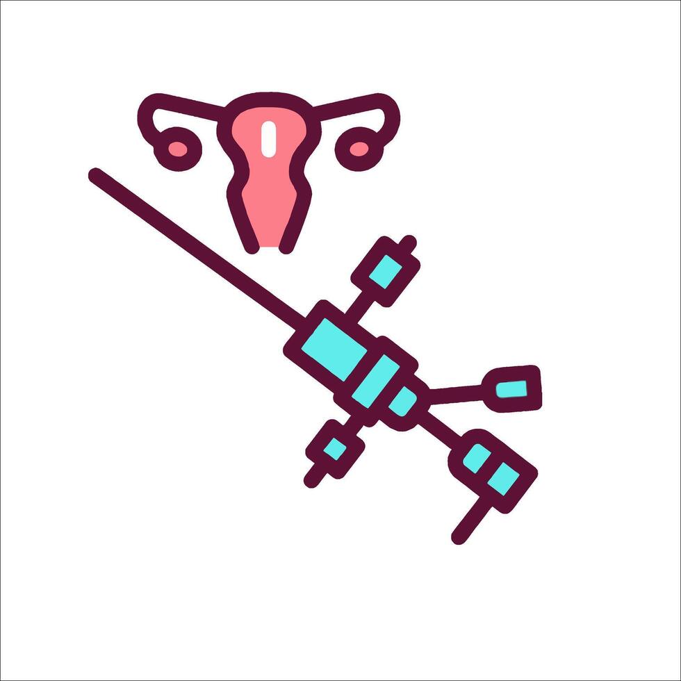 A woman holding a needle and a syringe vector
