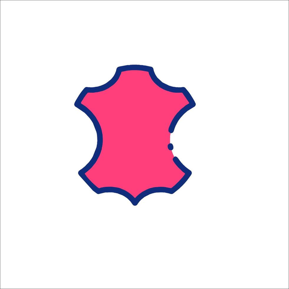 A pink and blue logo with a star shape vector