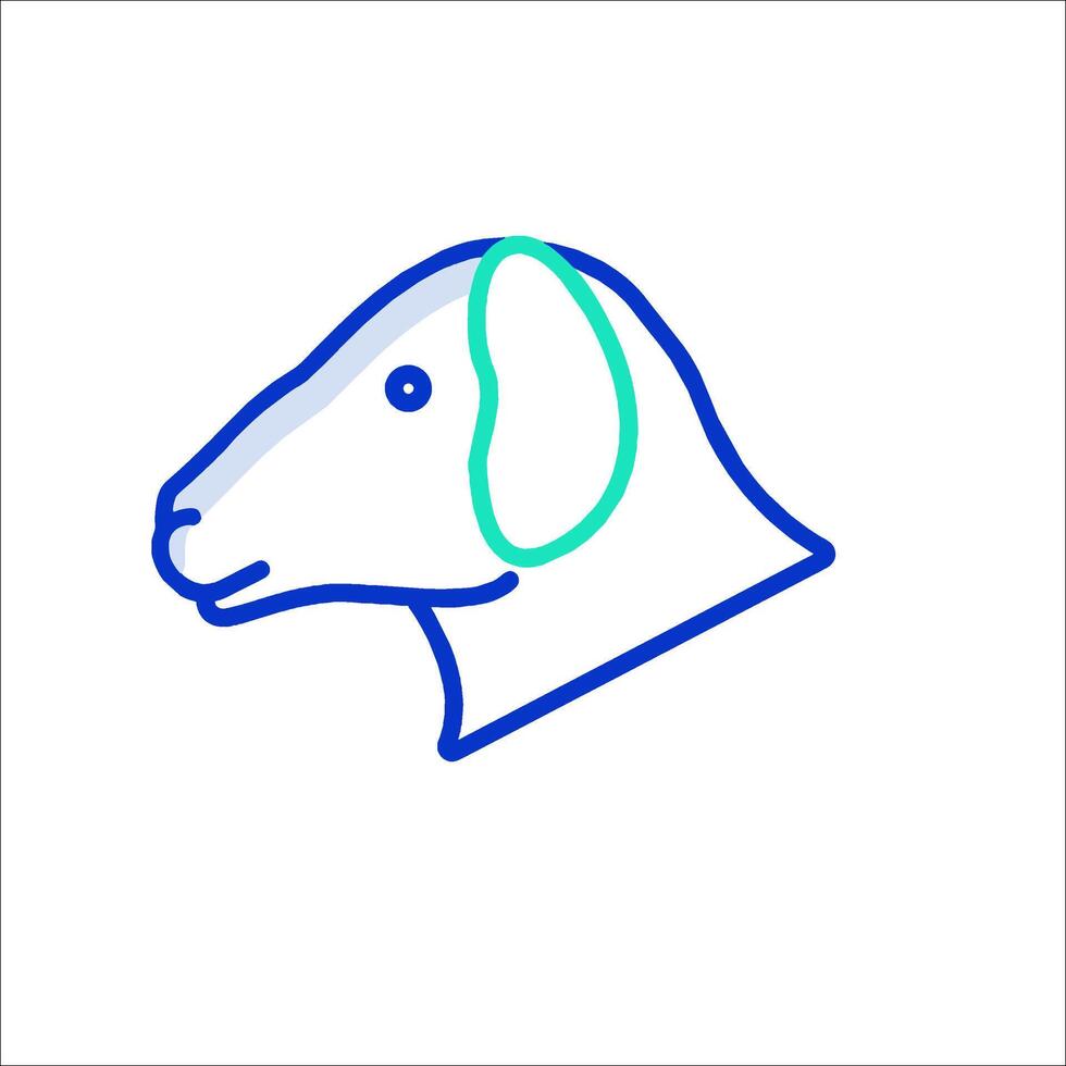 How to draw a sheep vector