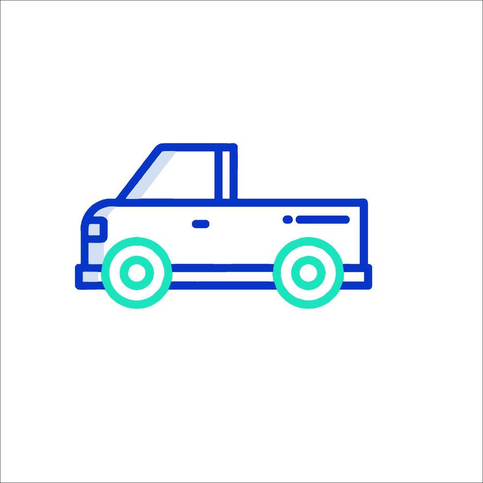 A truck icon on a white background vector