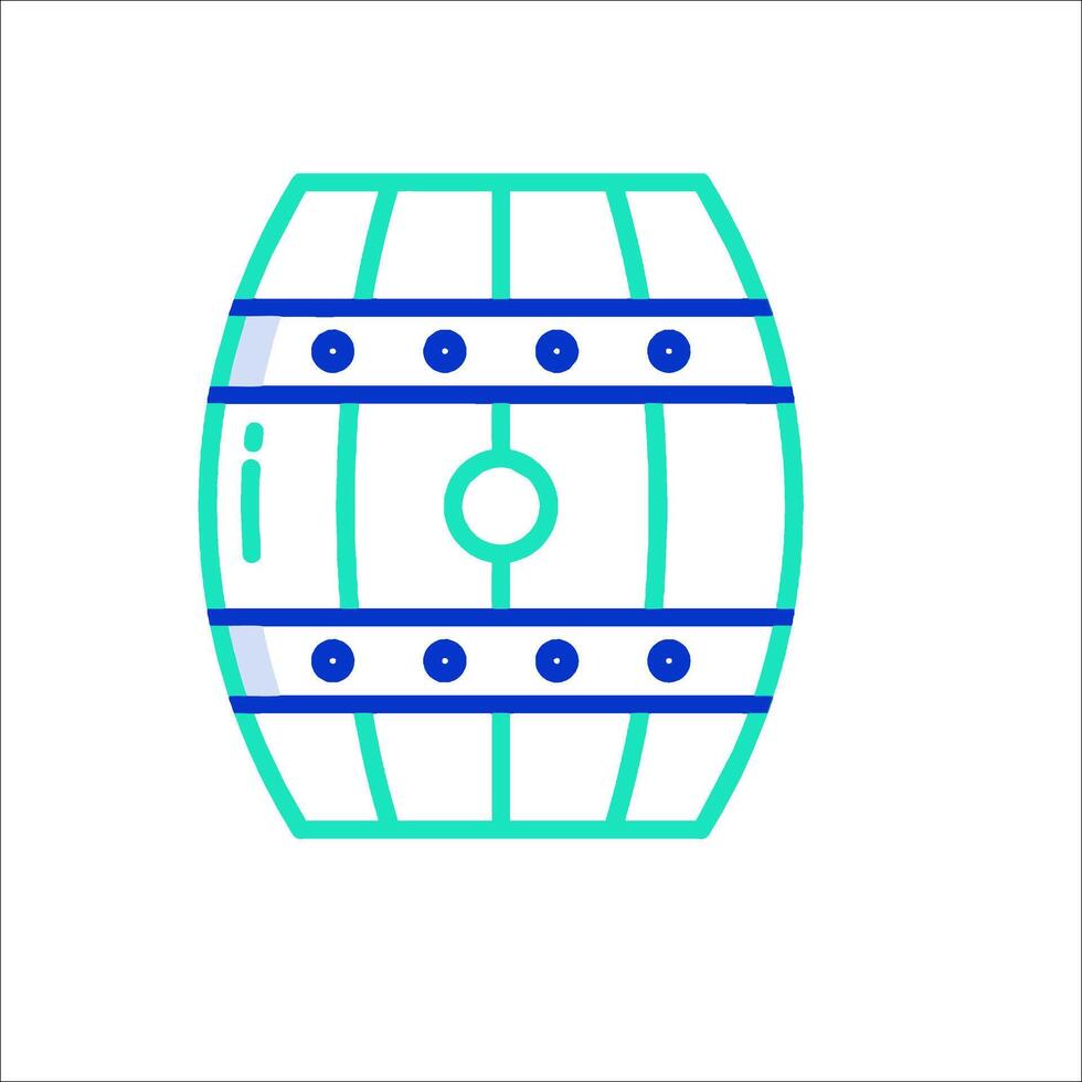 A barrel icon on a white background vector