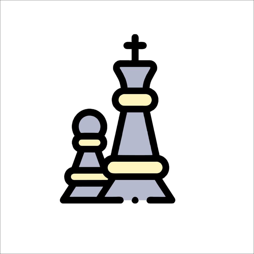 Chess icon illustration vector