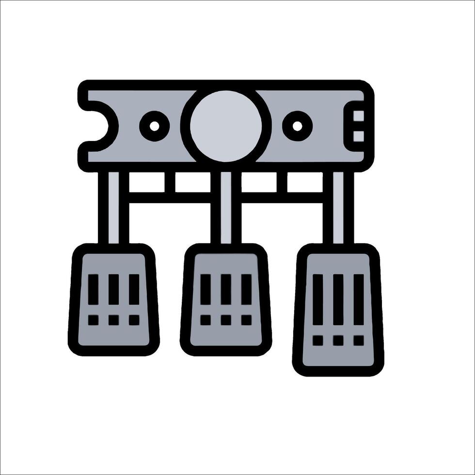 A black and white illustration of a car stereo vector