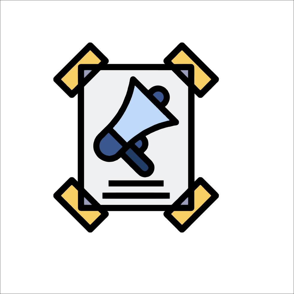 A megaphone icon on a white background vector