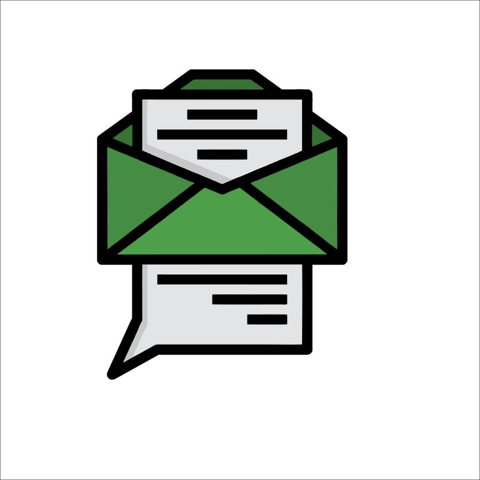 Email envelope icon illustration vector