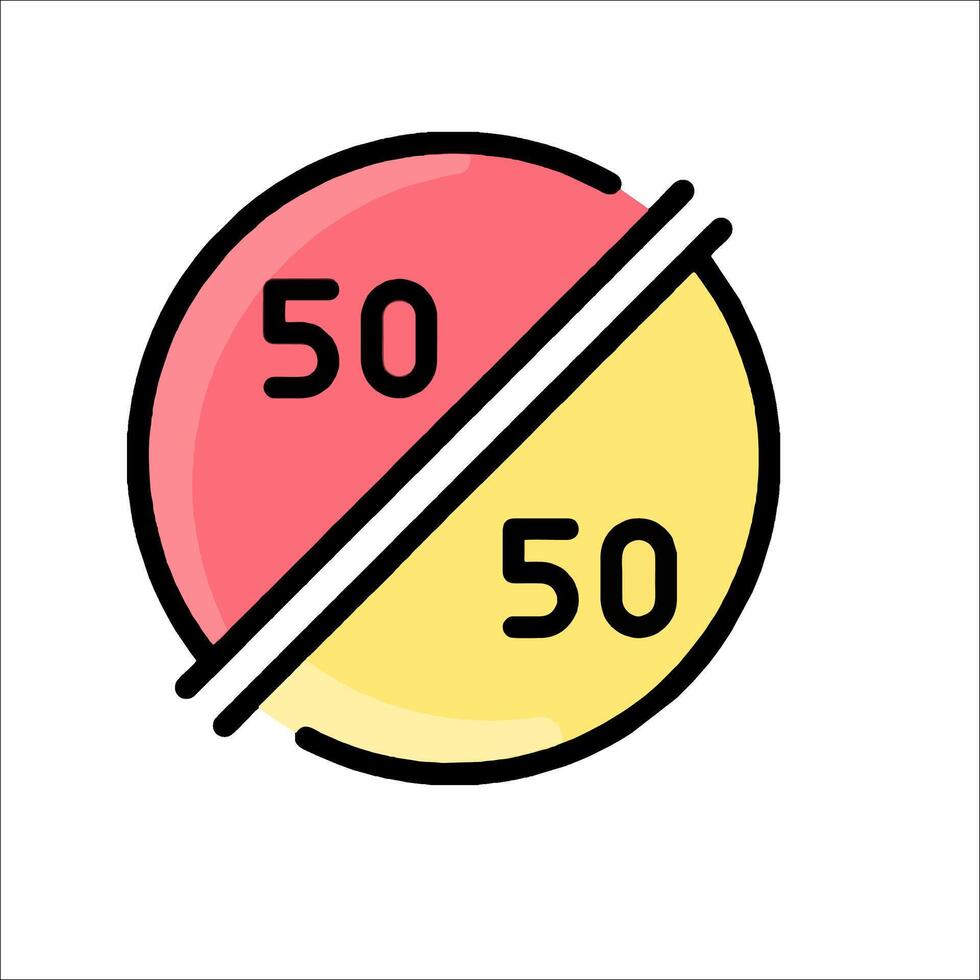 50 off icon illustration vector