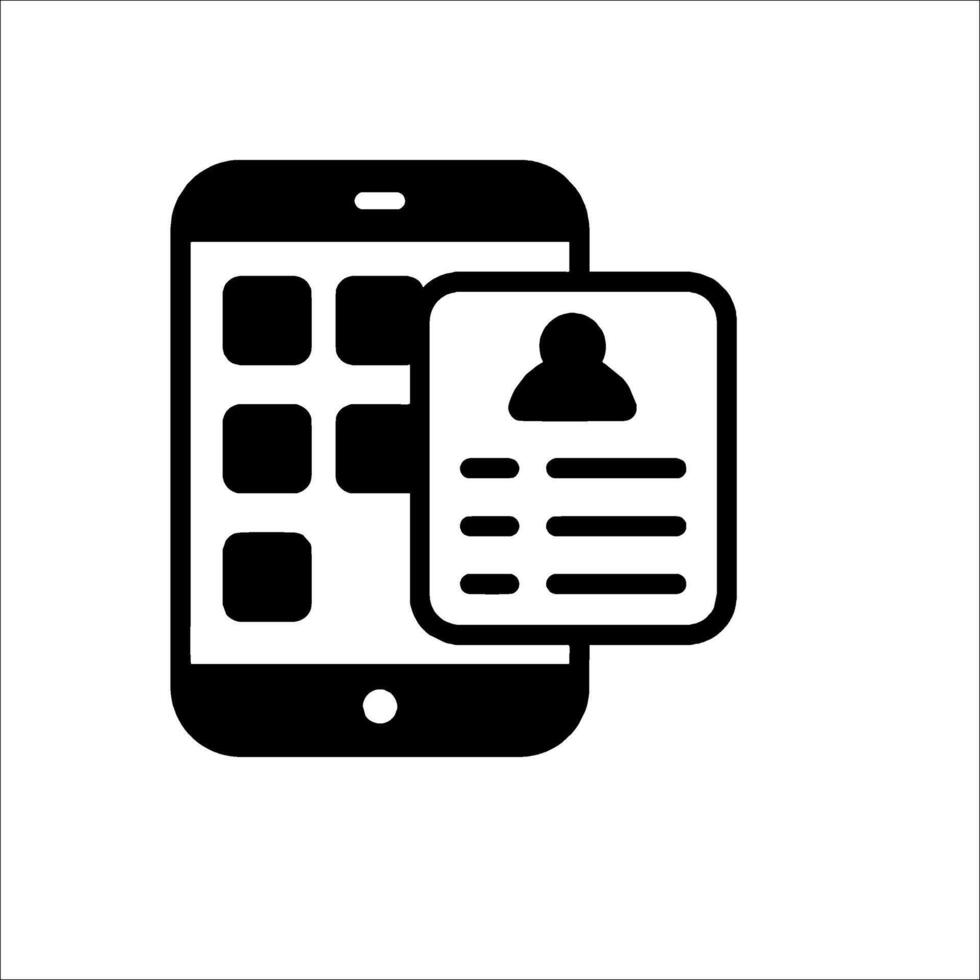 Mobile phone icon vector
