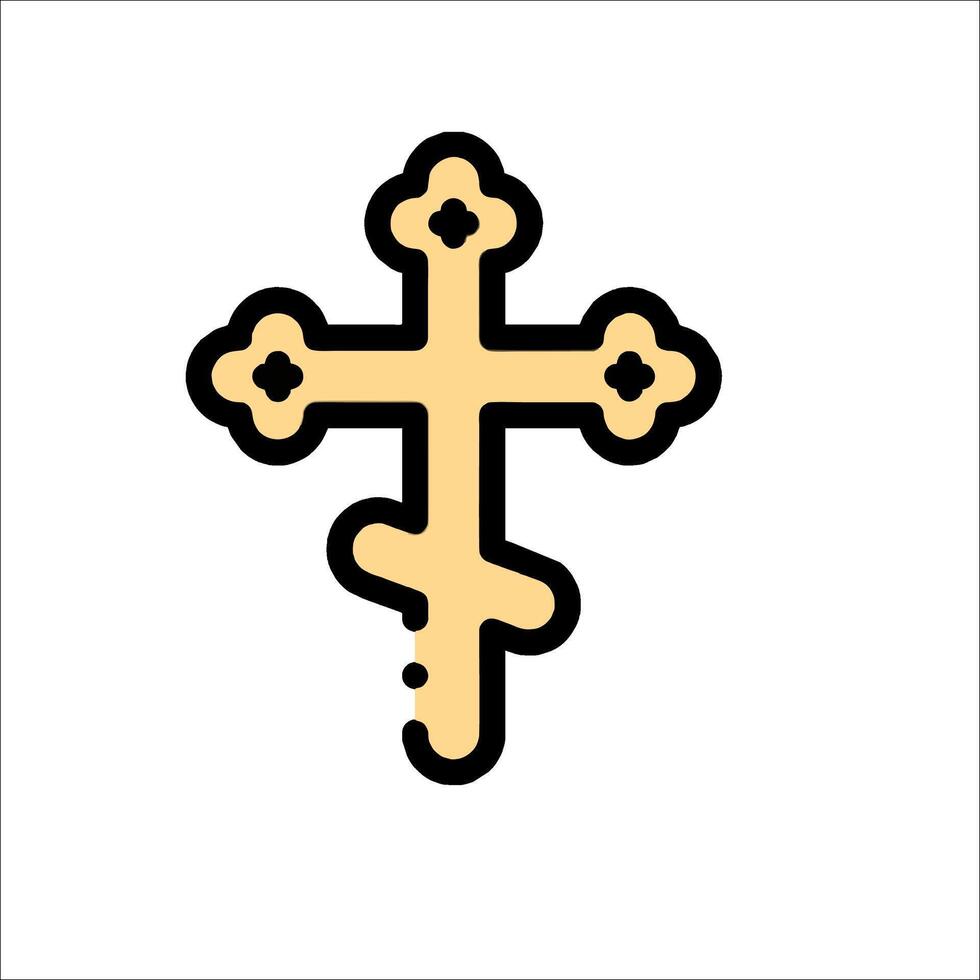 A cross icon on a white background vector