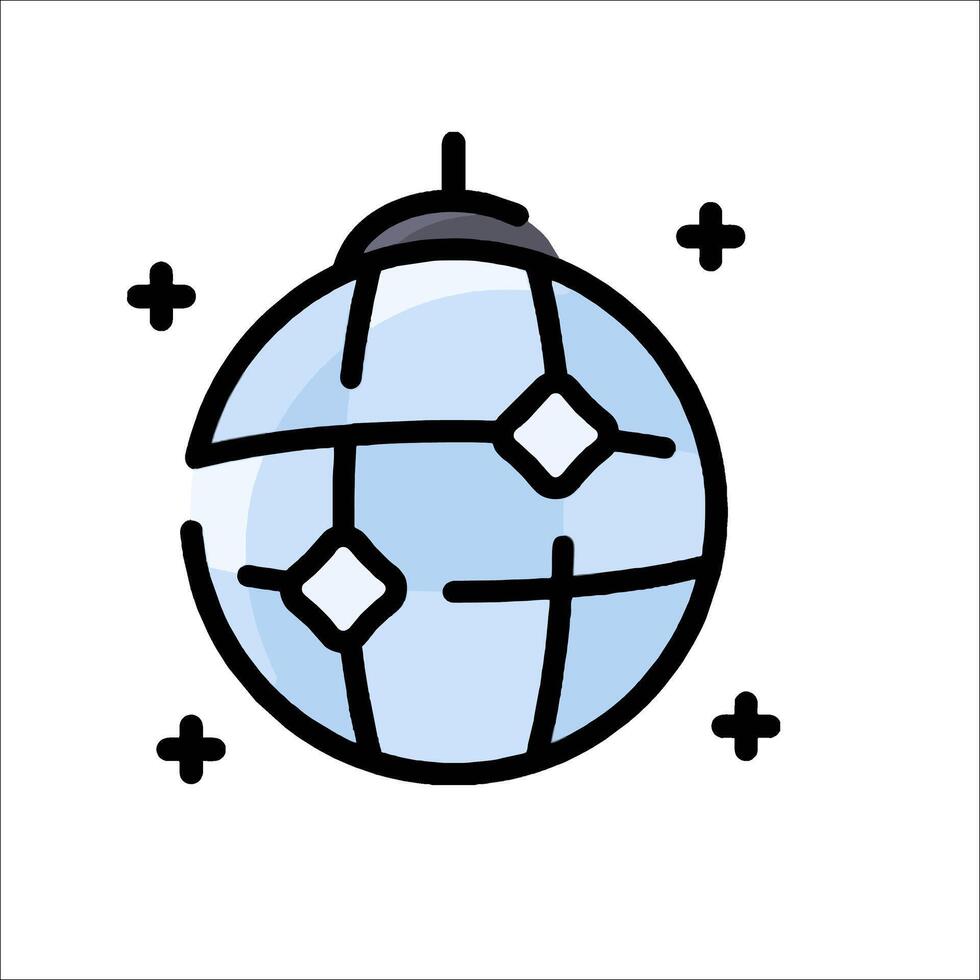 A cartoon globe with dots on it vector