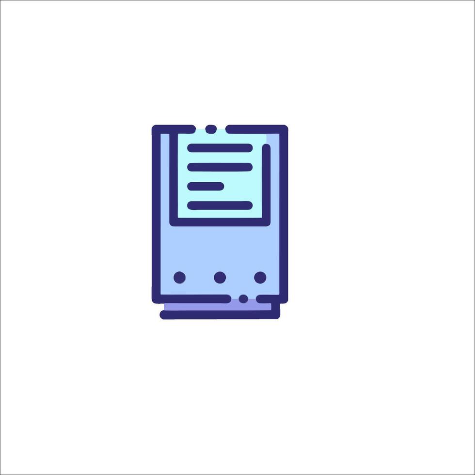 A computer icon on a white background vector