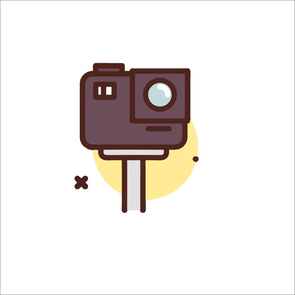 A camera icon on a white background vector