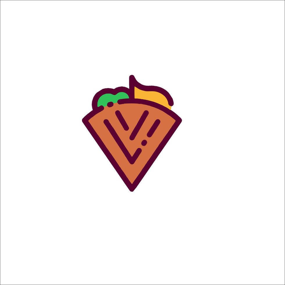 A logo for a taco restaurant vector