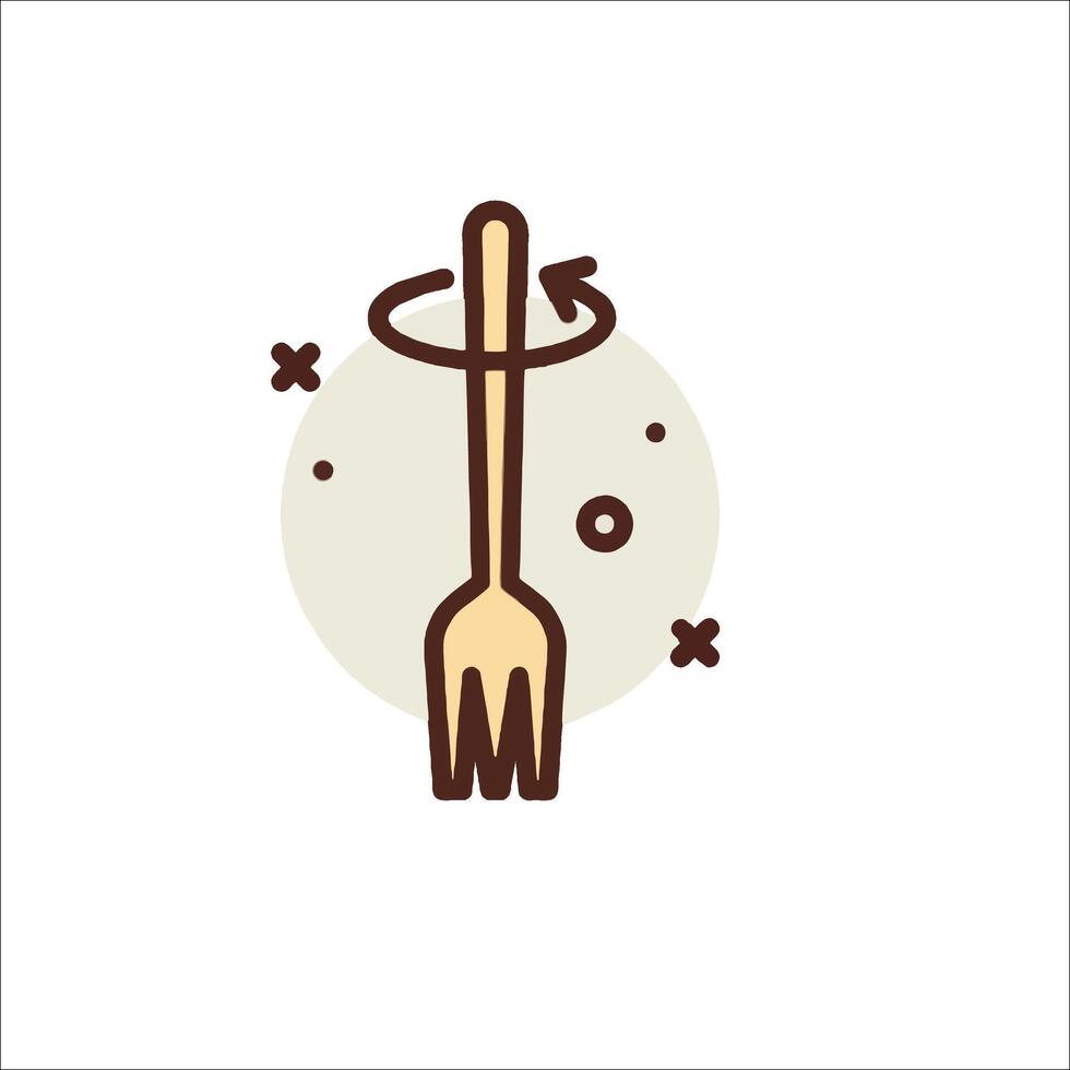 Fork icon illustration vector