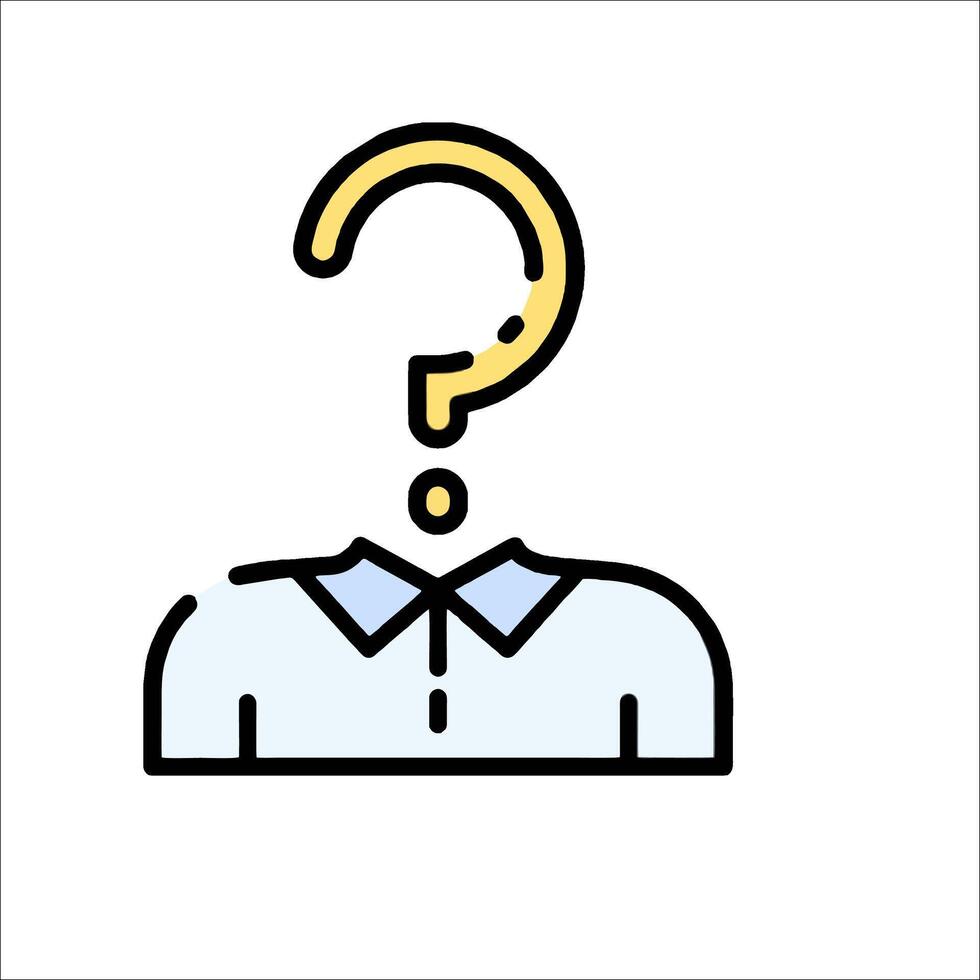 A shirt with a question mark on it vector