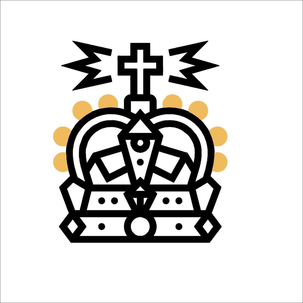 The crown of thorns icon vector