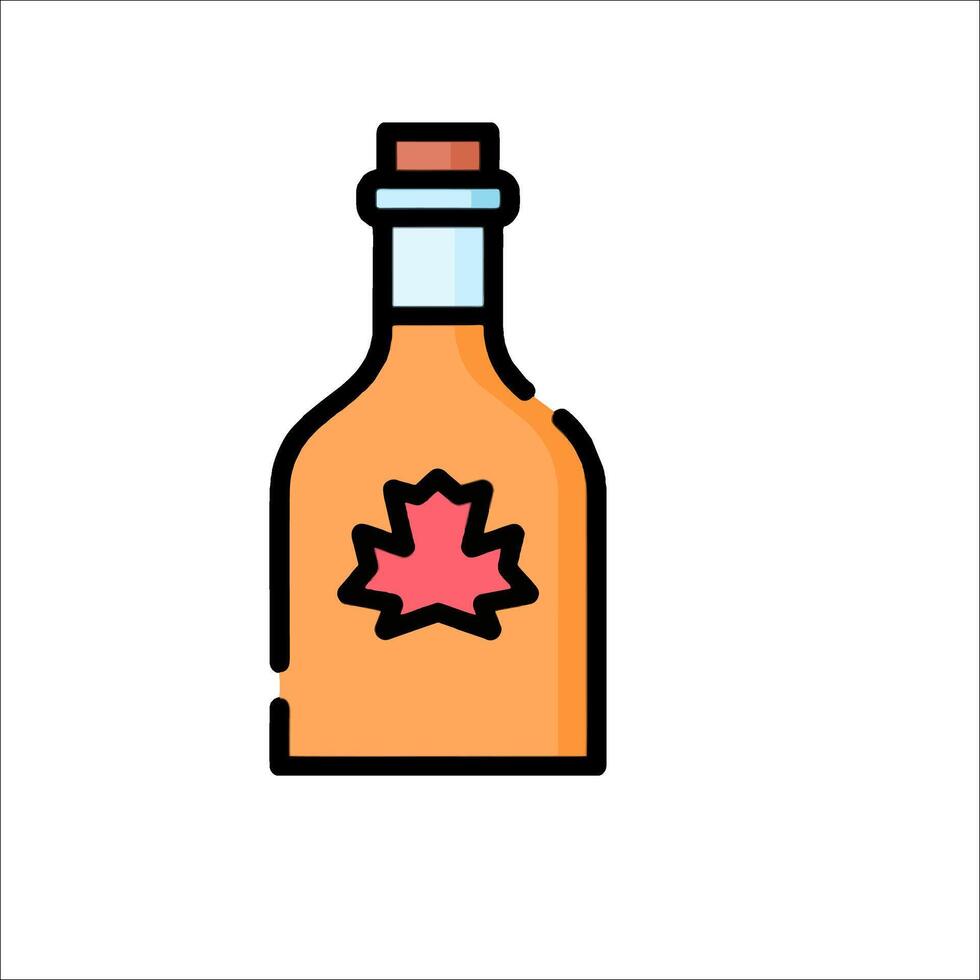 Canada maple syrup icon illustration vector
