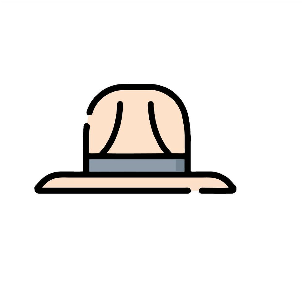 A hat icon on a white background vector
