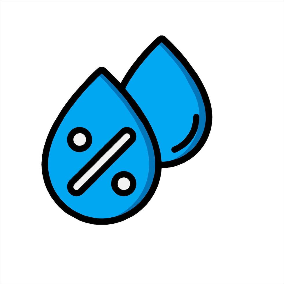 Water drop icon illustration vector