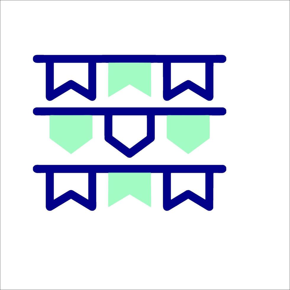 A blue and green banner with three arrows vector