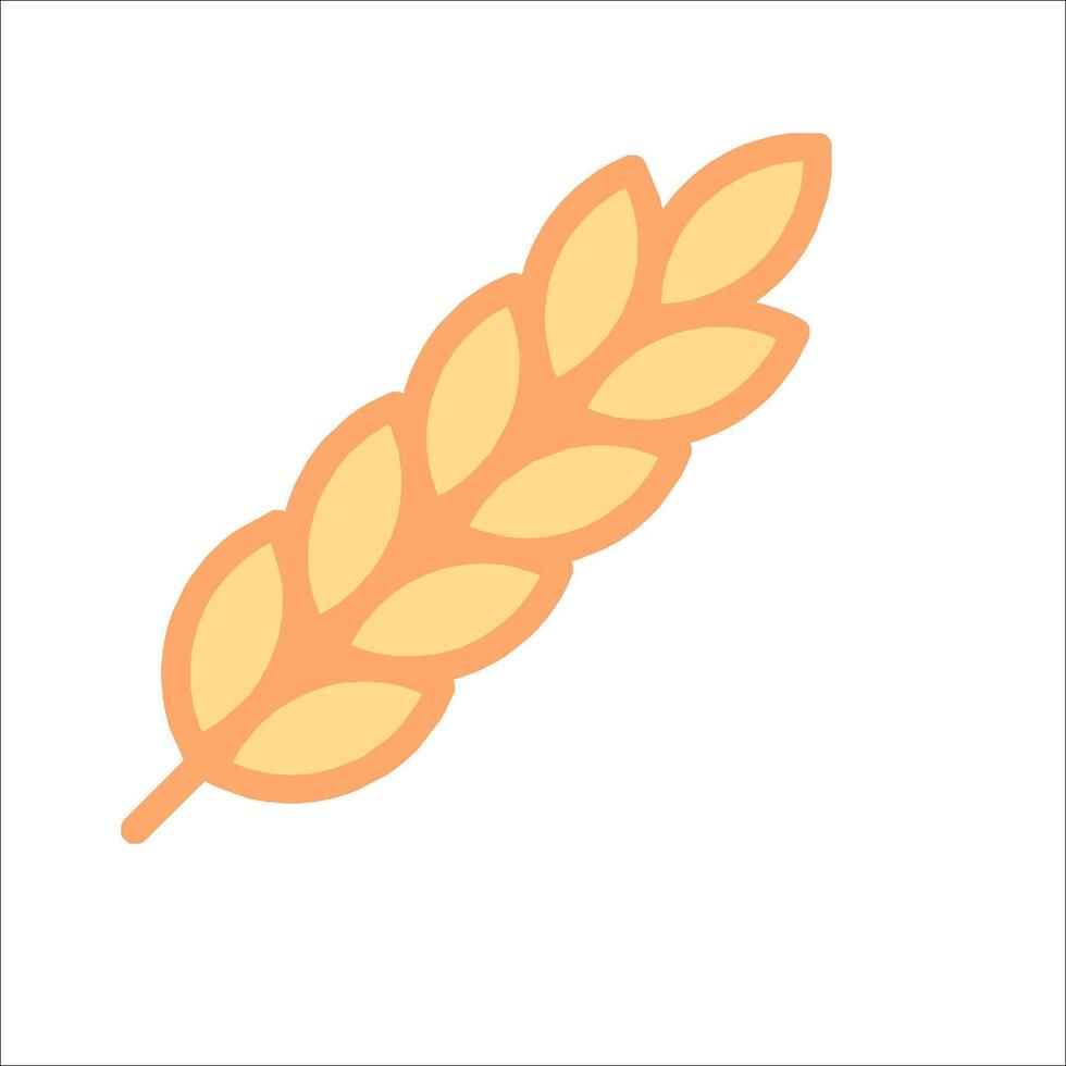 A wheat ear icon on a white background vector