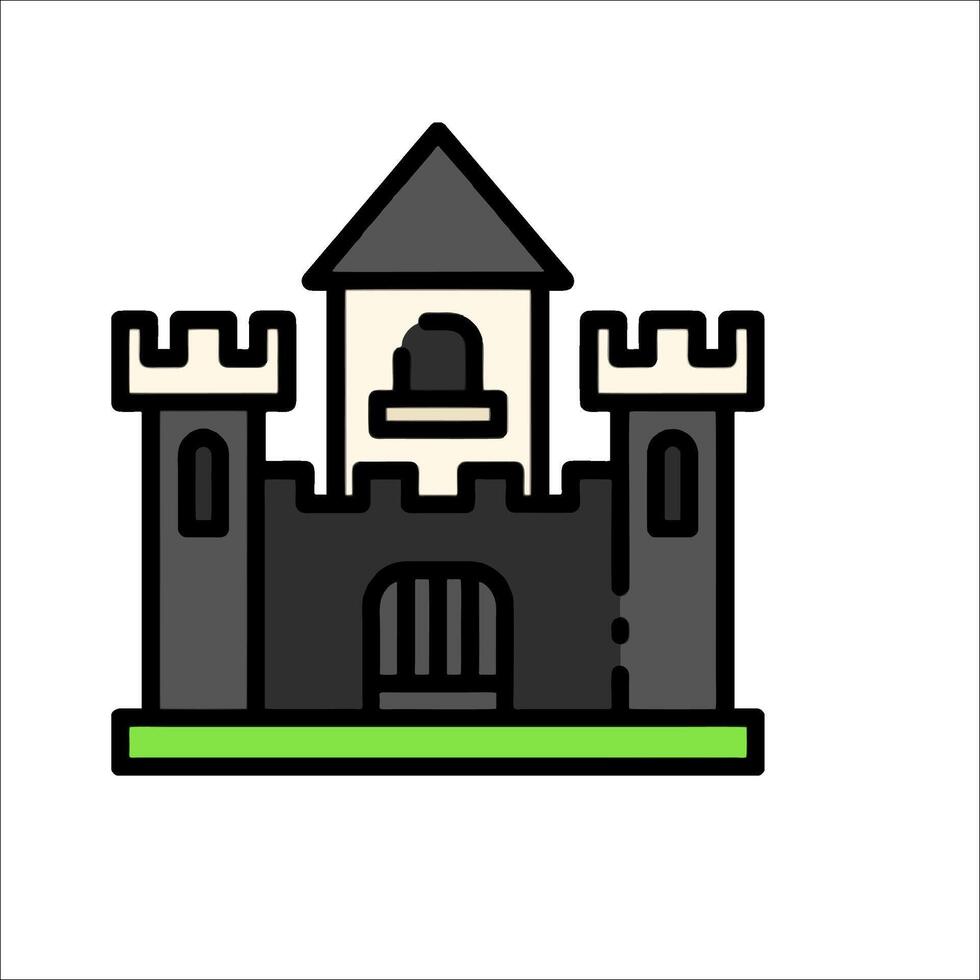 Castle icon illustration vector