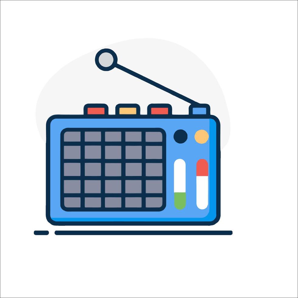 Radio icon illustration vector