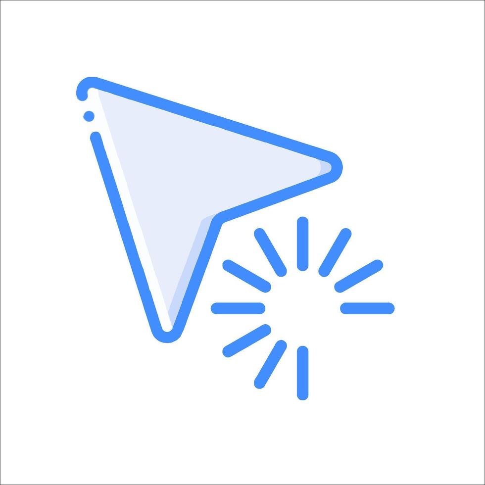 A blue arrow pointing to the sun vector