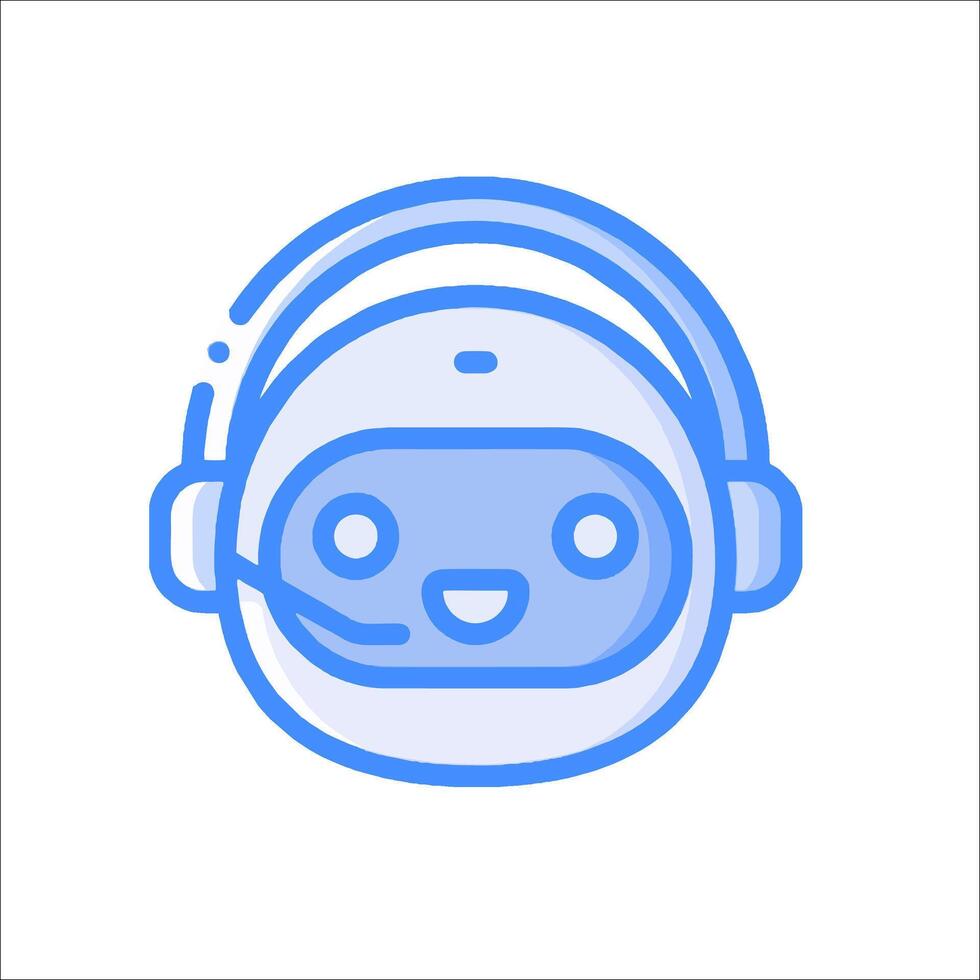A cartoon helmet with headphones on it vector