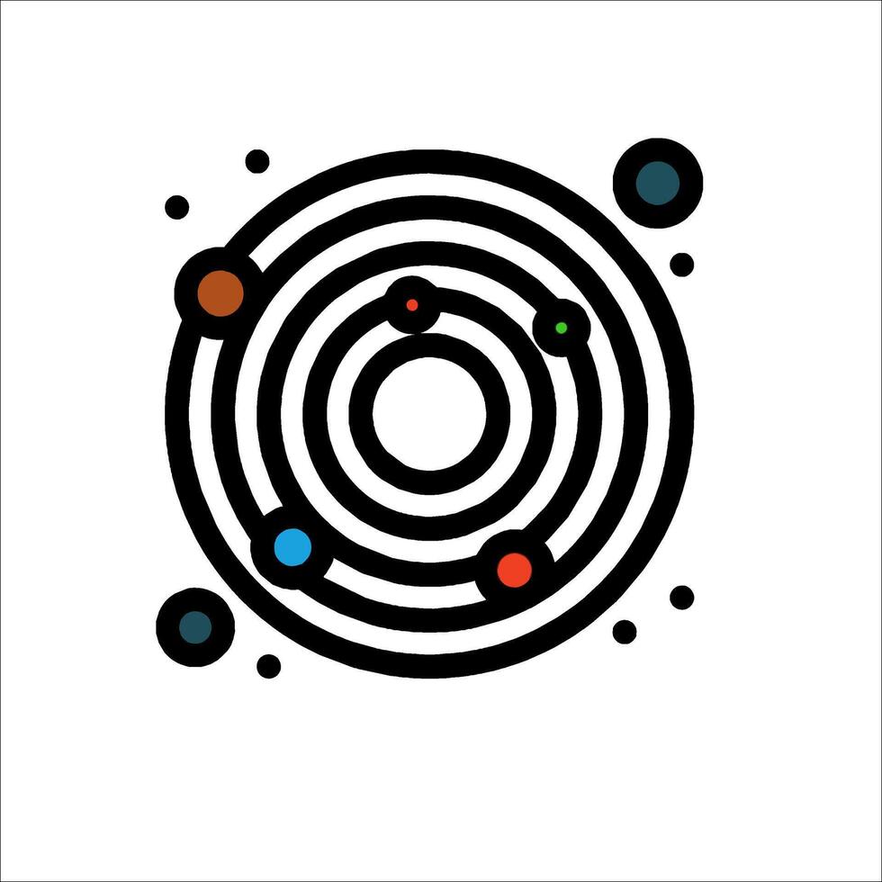 The logo for the space station vector
