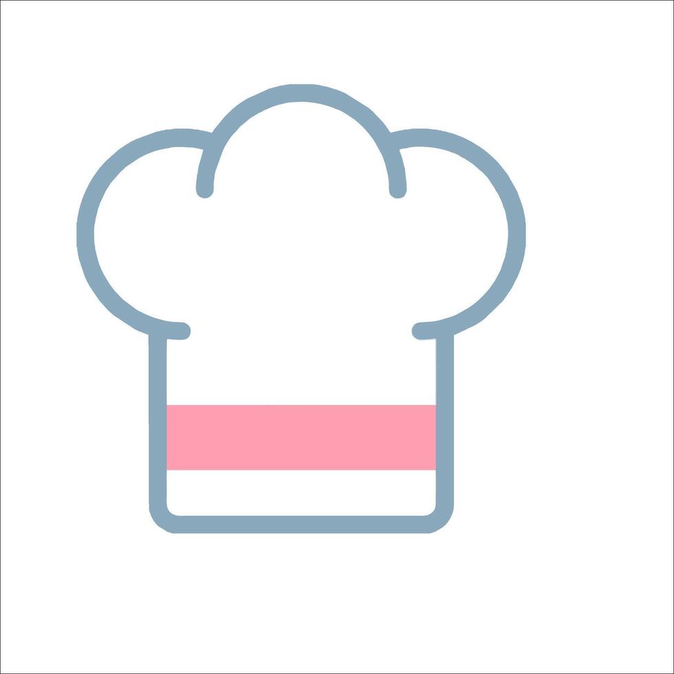 A chef hat icon on a white background vector