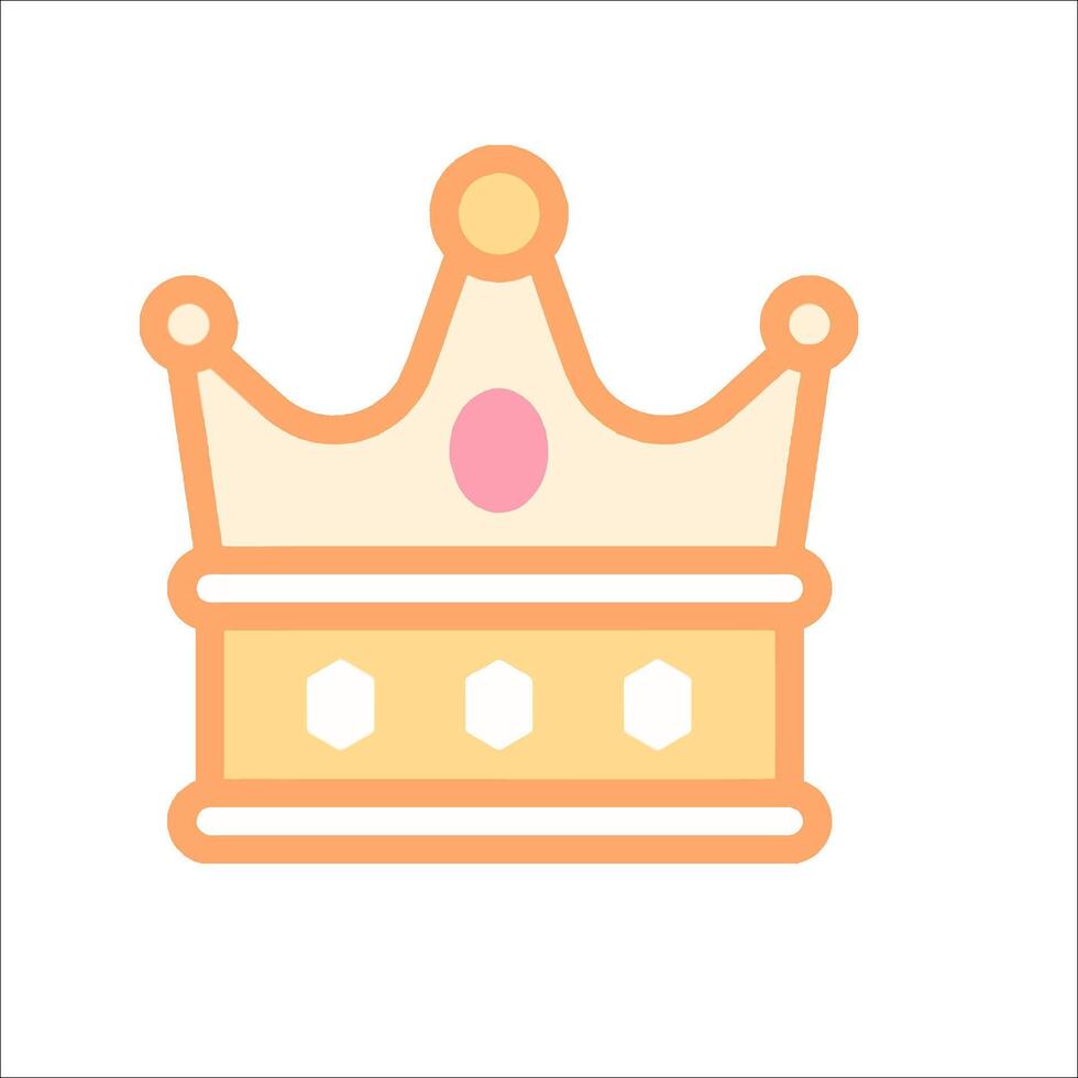 A crown icon on a white background vector