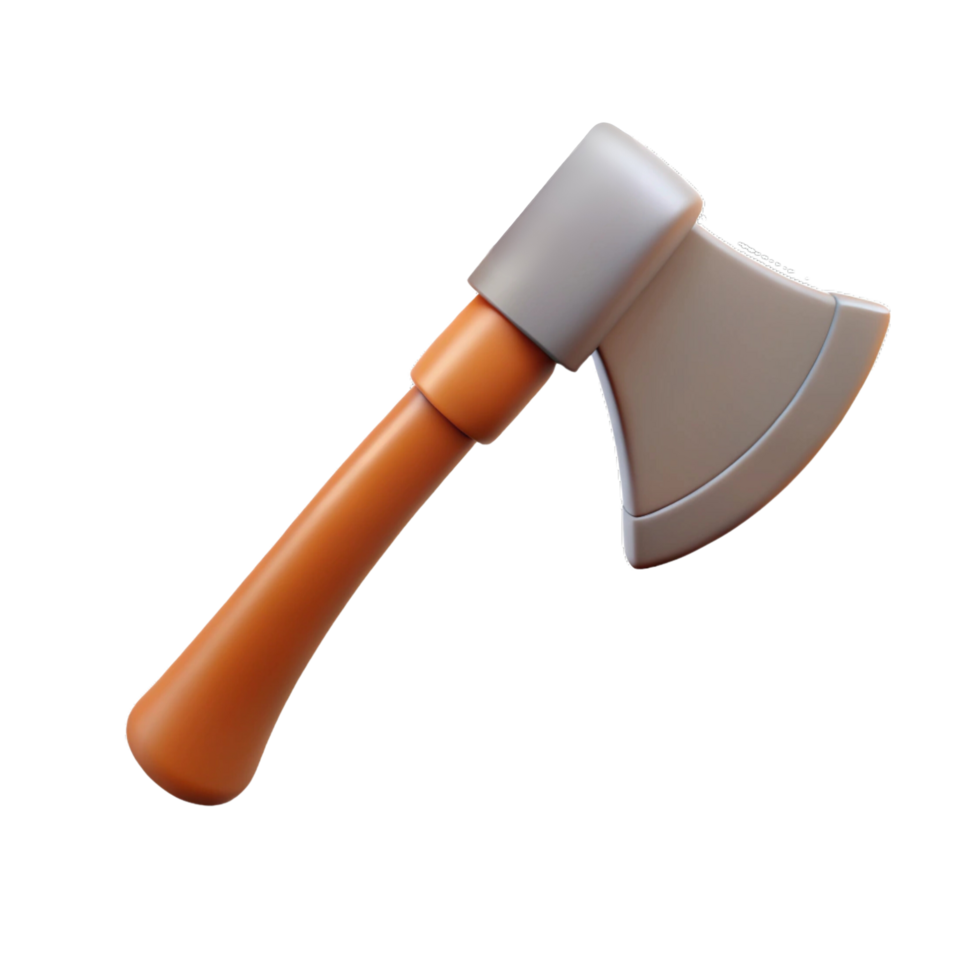 3d axe on a transparent background png