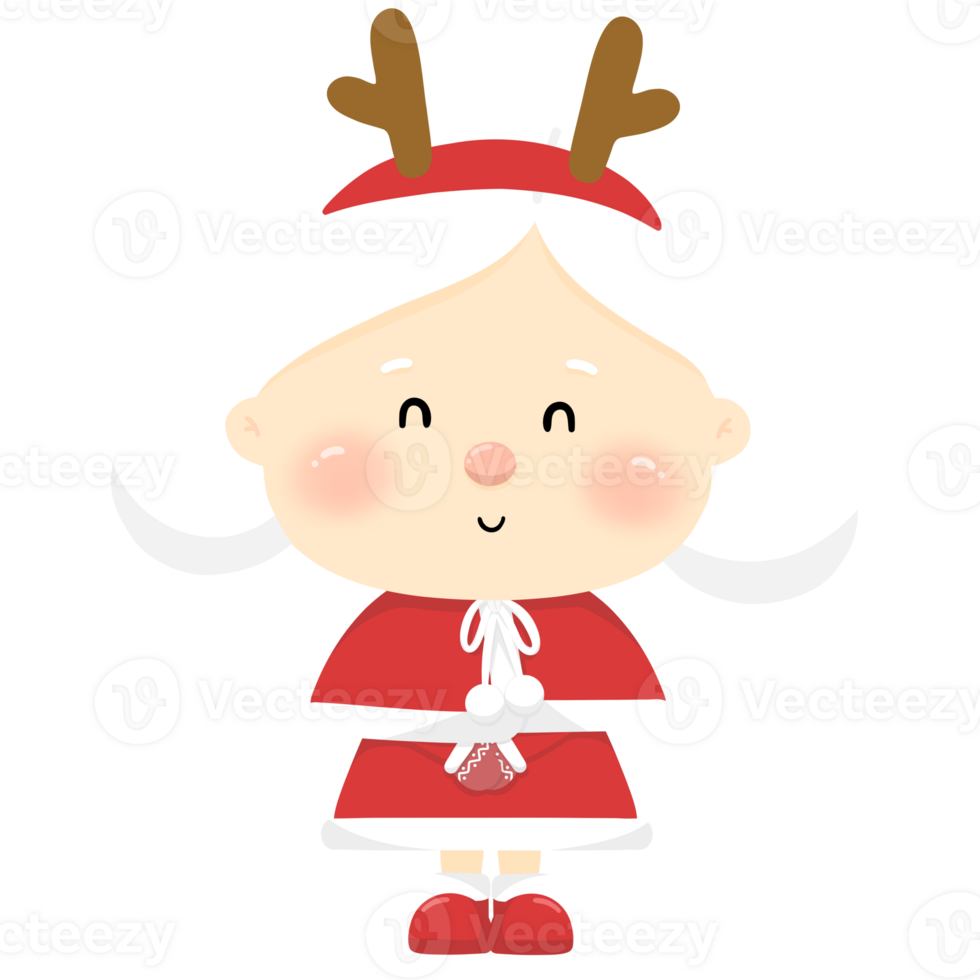 Cute grandma Santa png