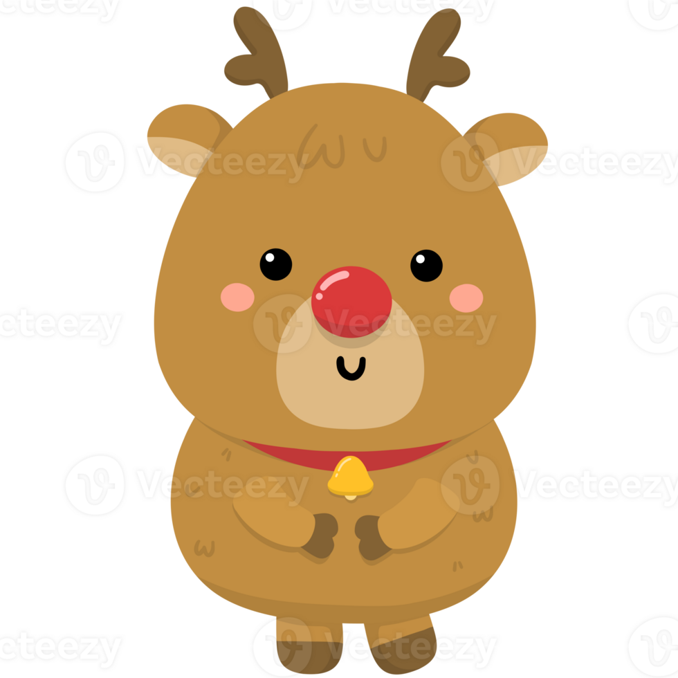 Red nose reindeer png