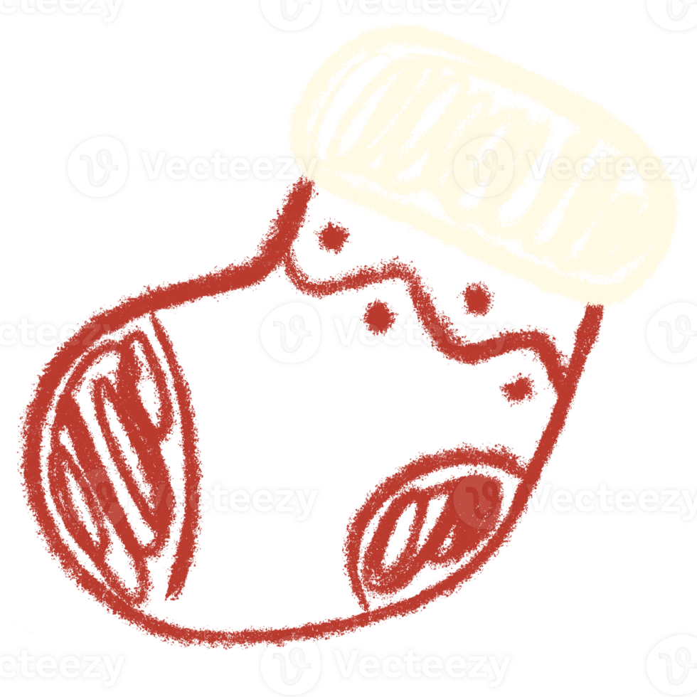 Red Christmas sock png