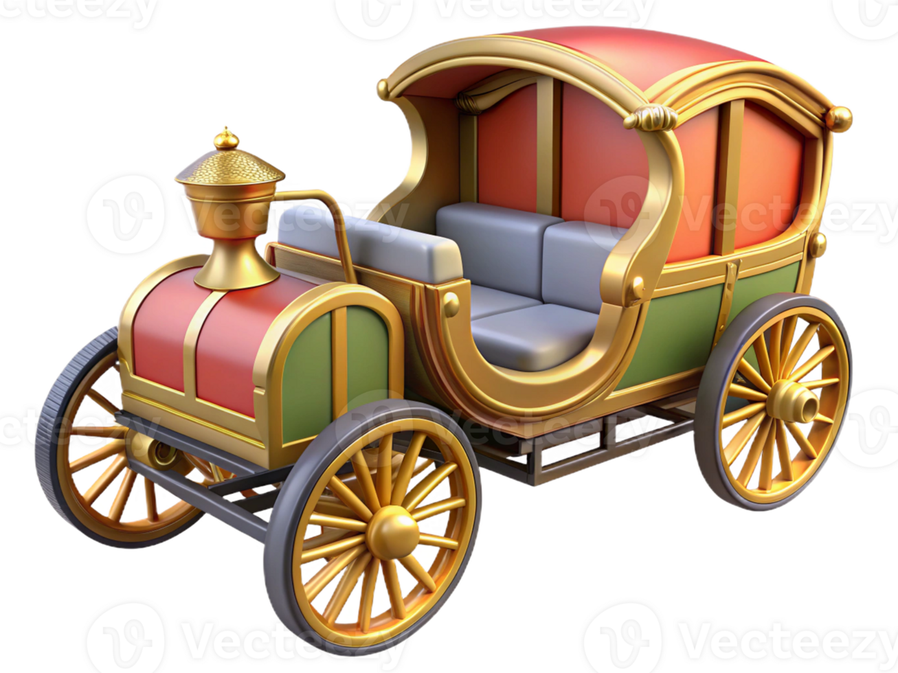3d horse cart icon png