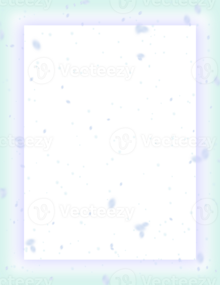 Snowfall frame winter border with background transparent png