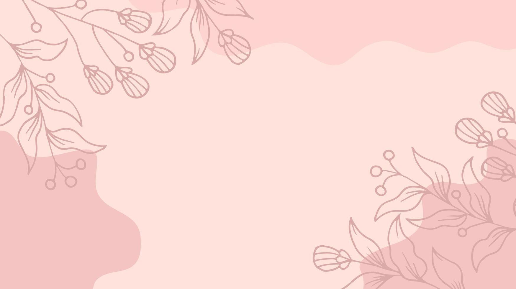Soft Color Floral Foliage Background vector