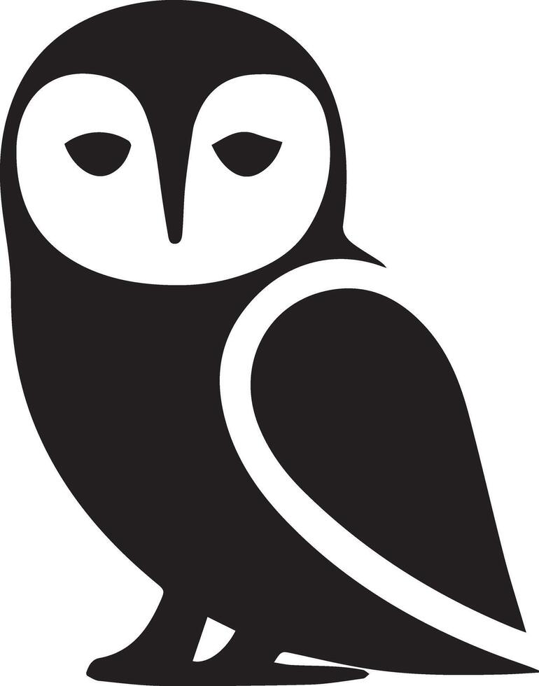 Owl sitting icon for designer vector