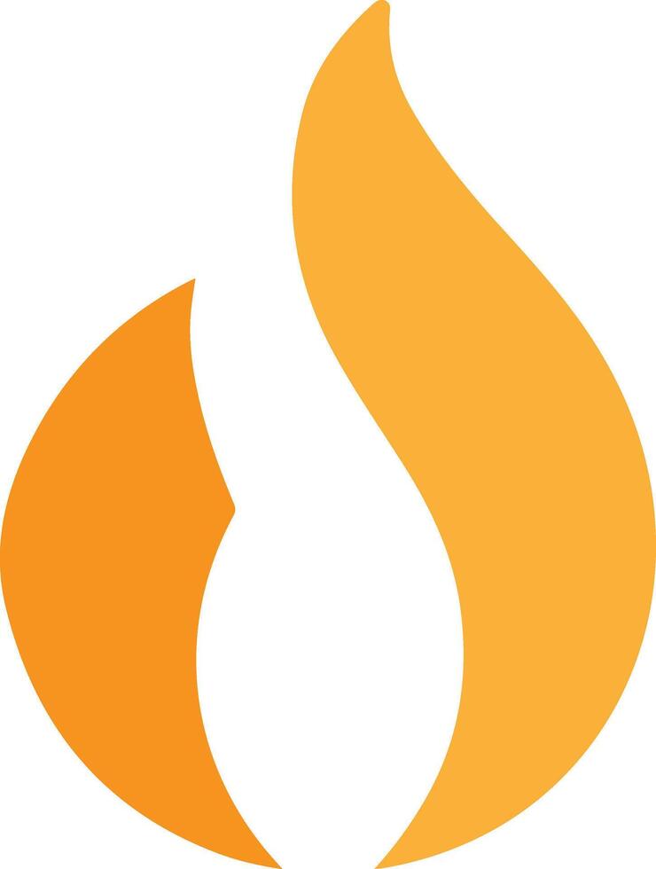 Fire flame colorful icon for designer vector