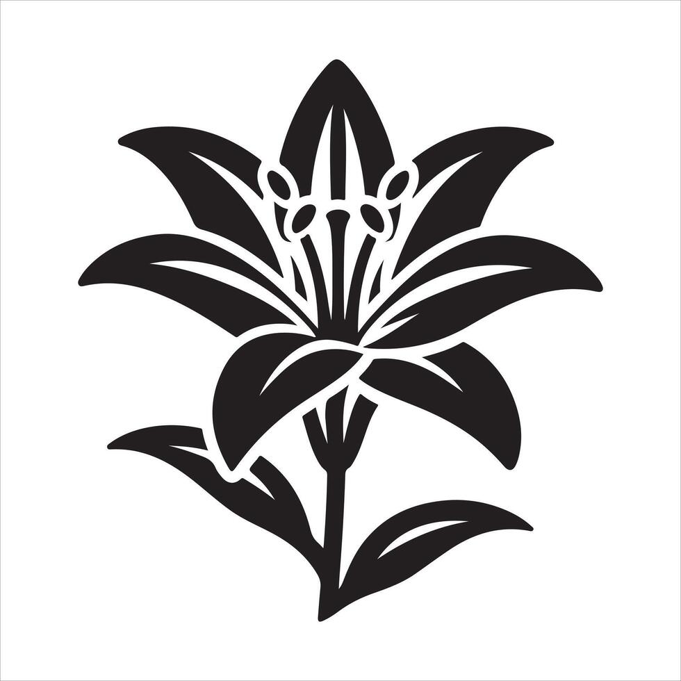 Lily flower file vector