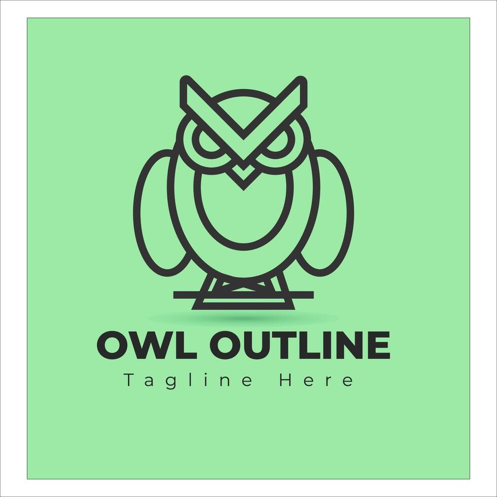 owl logo design vector